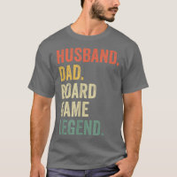 Mens Husband Dad Board Game Night Legend Funny Fat