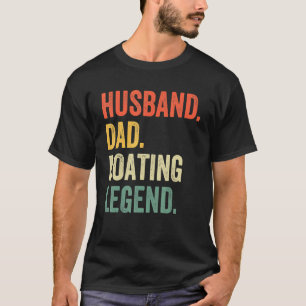 Mens Husband Dad Boating Legend  Sail Boat Captain T-Shirt