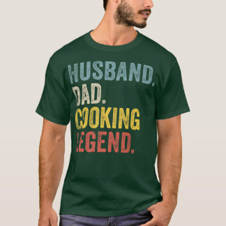 Mens Husband Dad Cooking Legend T-Shirt
