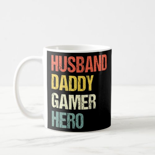 Mens Husband Daddy Gamer Hero Pops Father Gaming D Coffee Mug