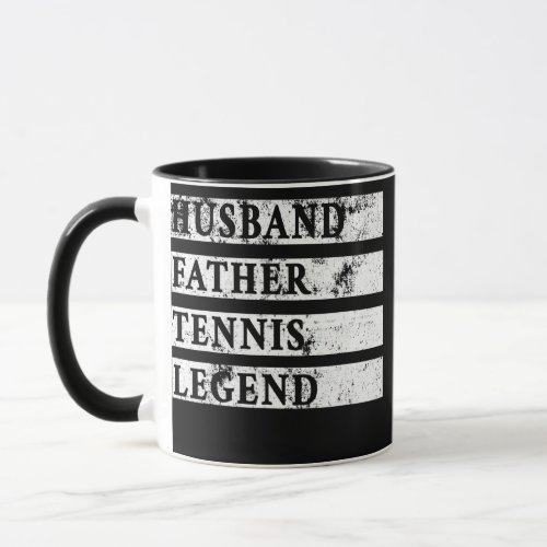 Mens Husband Father Tennis Legend Tennis Sport Mug