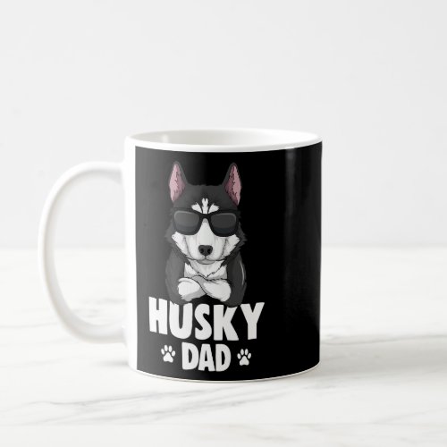 Mens Husky Dad Dog Lover Premium  Coffee Mug