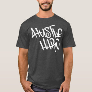 Mens HUSTLE Gym Fitness Workout Bodybuilding Motiv T-Shirt