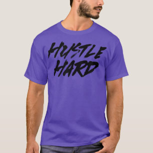 Mens HUSTLE HARD Gym Fitness Workout Bodybuilding T-Shirt
