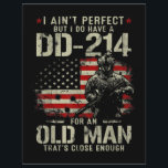 Mens I Ain't Perfect I Do Have A DD-214 Veteran Letterhead<br><div class="desc">Mens I Ain't Perfect But I Do Have A DD-214 For An Old Man Gifts</div>