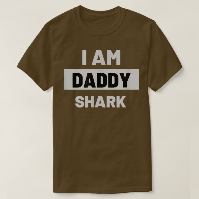 Mens I AM DADDY SHARKGift for Daddy  T-Shirt (Design Front)
