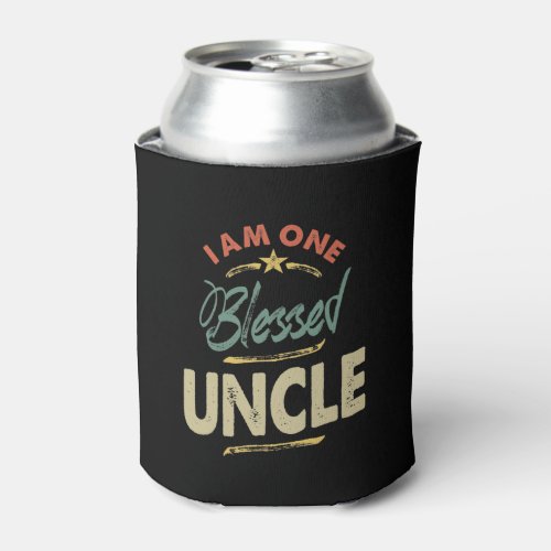 Mens I Am One Blessed Uncle Gift Can Cooler