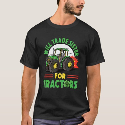 Mens I Dig St  Patricks Day Tractors Kindergarten  T-Shirt