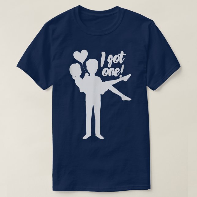 Mens I Got One Groom Bride Wedding Bachelor Party  T-Shirt (Design Front)