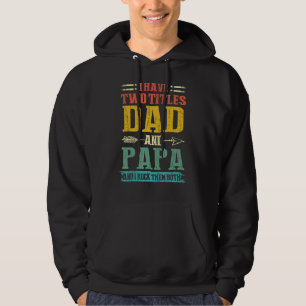 Mens I Have Two Titles Dad And Papa  Fathers Day   Hoodie