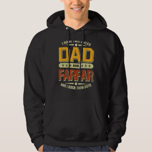 Mens I Have Two Titles Dad & Farfar  Fathers Day Hoodie