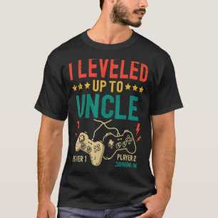 Mens I Leveled Up To Uncle New Uncle Gamer Promote T-Shirt