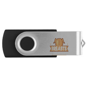 Mens I Like Big Breasts Funny Thanksgiving Turkey Flash Drive