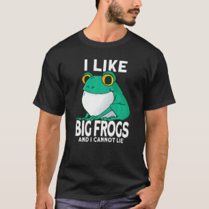 Mens I Like Big Frogs and I Cannot Lie Frog catch T-Shirt