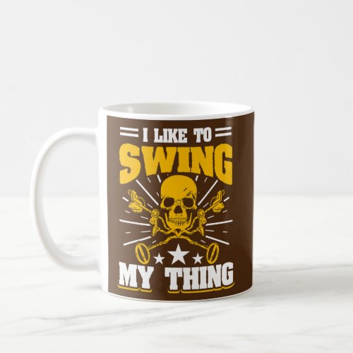 Mens I Like To Swing My Thing Metal Detecting Coffee Mug