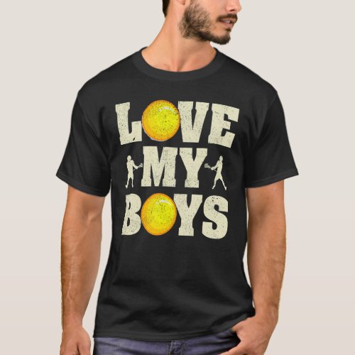 Mens I Love My Boys Lacrosse  Fathers Day Lacross T_Shirt