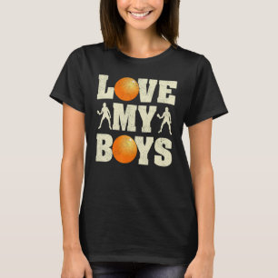 Mens I Love My Boys Table Tennis Dad Father's Day T-Shirt