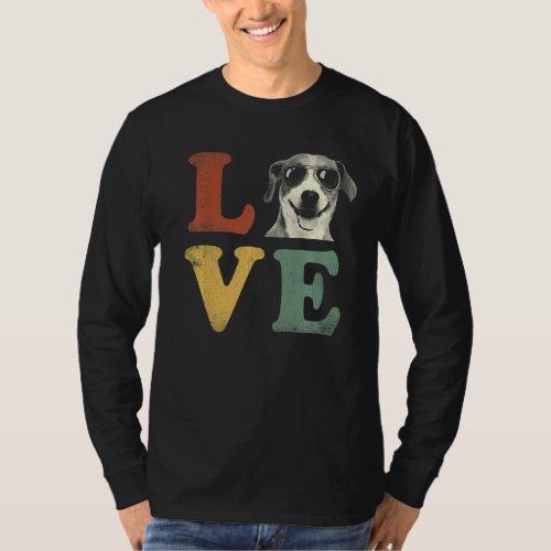 Mens I Love My Great Dane  For Dog  Retro T_Shirt