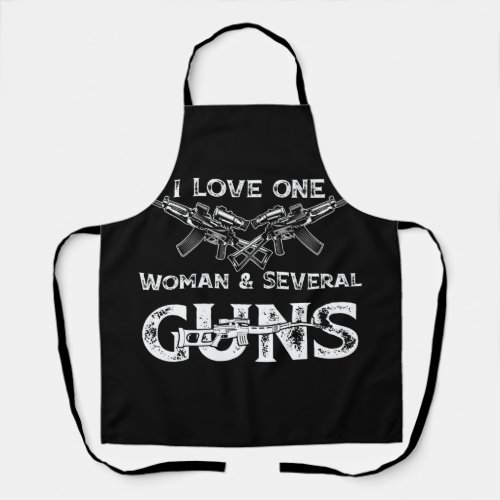 Mens I Love One Woman  Several Guns Apron