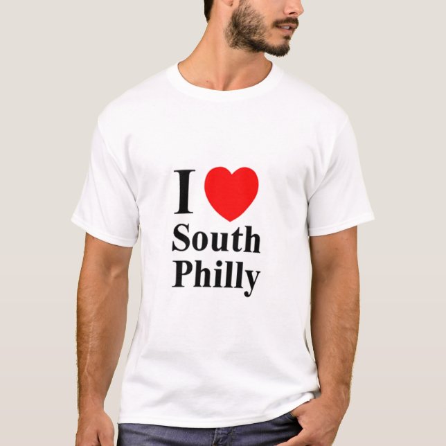 MENS I love South Philly TShirt - Customized (Front)