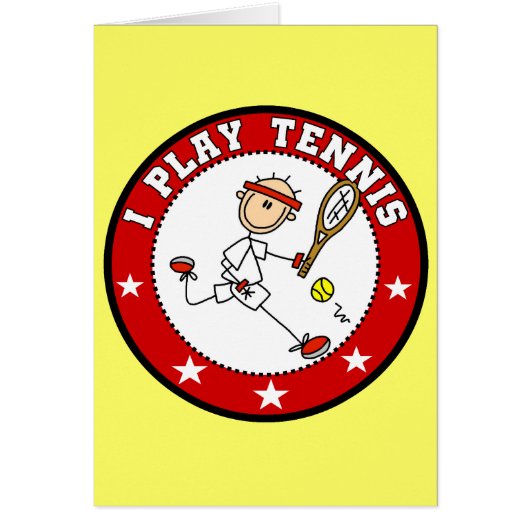 Mens I Play Tennis Tshirts and Gifts (Front)