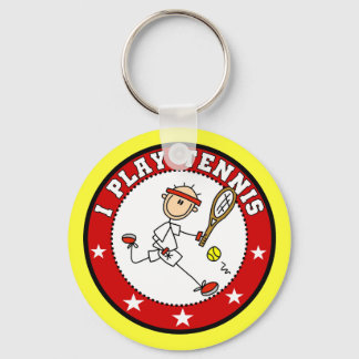 Mens I Play Tennis Tshirts and Gifts Keychain
