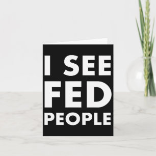 Mens I See Fed People Cool Quote For Funny Chefs A Card