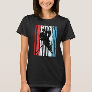 Mens Ice Hockey 46th Birthday Player Motivational  T-Shirt