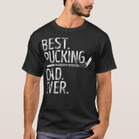 Mens Ice Hockey Best Pucking Dad Ever Daddy Coach
