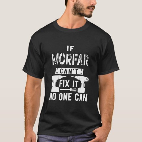 Mens If Morfar Cant Fix It No One Can Sweden T_Shirt