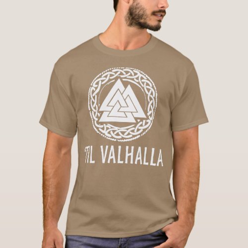 Mens il Valhalla Nordic Viking Gift For Norse Myth T_Shirt