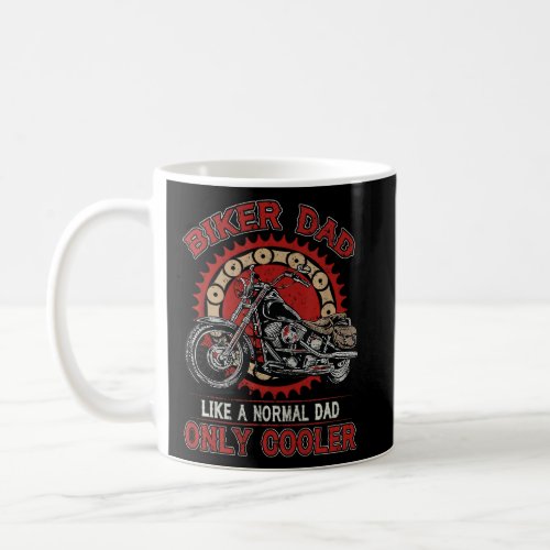 Mens Im a Biker Dad  Motorcycle Rider Dad Father Coffee Mug