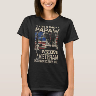 Mens I'm A Dad Papaw And A Veteran Papaw Father's T-Shirt