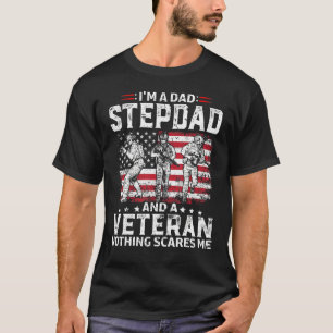 Mens I'm A Dad Stepdad T Shirt Veteran Father's Da