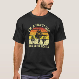 Mens I'm A Fungi Dad Mushroom Foraging Retro Vin T-Shirt