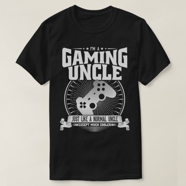 Mens I'm A Gaming Uncle Like Normal Uncle Much Coo T-Shirt (Design Front)