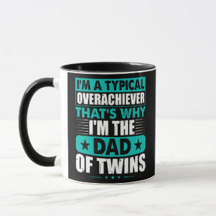 Mens I'm the Dad of Twins Funny Fathers Day Twin Mug