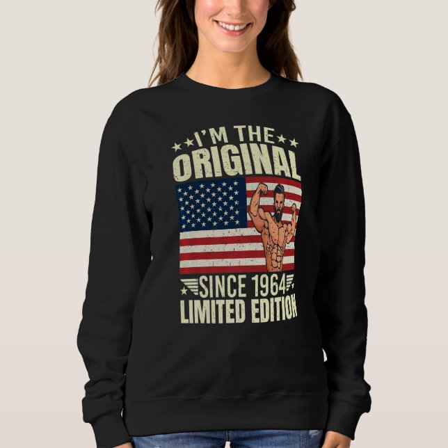 Mens I'm The Original Since 1964  Cool Style Retro Sweatshirt (Front)
