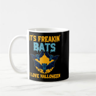 Mens In Bats Love Halloween Full Moon Spooky Bat Coffee Mug