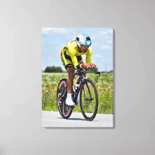 Mens Individual Time Trial No 3 Canvas Print (Front)