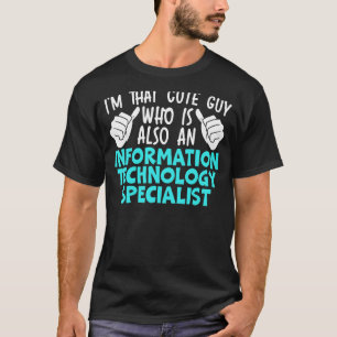 Mens Information Technology Specialist Computer Jo T-Shirt