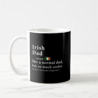 Mens Irish Dad Definition Fathers Day Gift Flag Coffee Mug