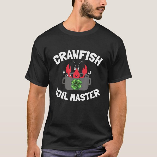Mens Irish Shamrock Crawfish Boil Master T-Shirt (Front)