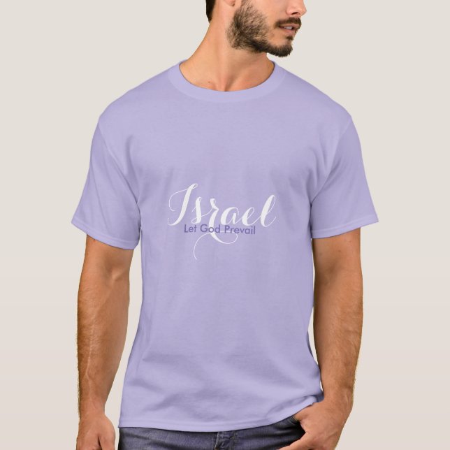 Men's Israel Shirt-Let God Prevail T-Shirt (Front)