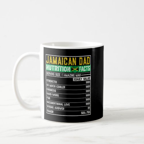 Mens Jamaican Dad Gifts Dad Hero Nutritional Fathe Coffee Mug