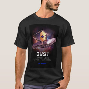 Mens James Webb Space Telescope JWST black T-Shirt