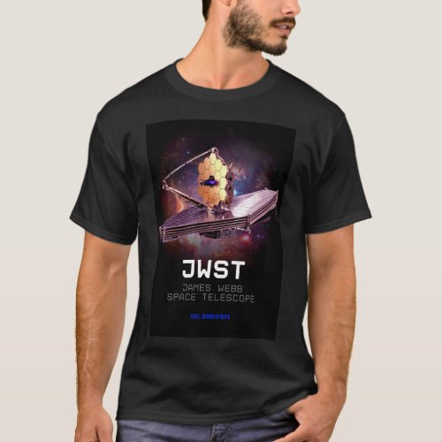 Mens James Webb Space Telescope JWST black T_Shirt