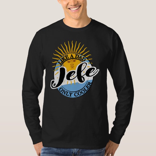 Mens Jefe Dad in Spanish Argentina T-Shirt (Front)