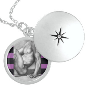 Men's Jewelry Sterling Silver Locket Art for Men
