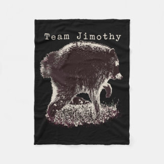 Mens Jimothy Raccoon Funny Trash Panda Team Fleece Blanket